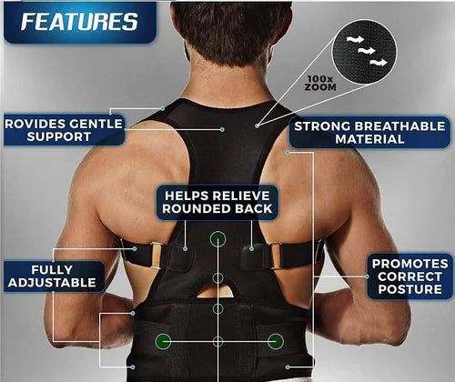 Unisex Back Posture Corrector Magnetic Belt