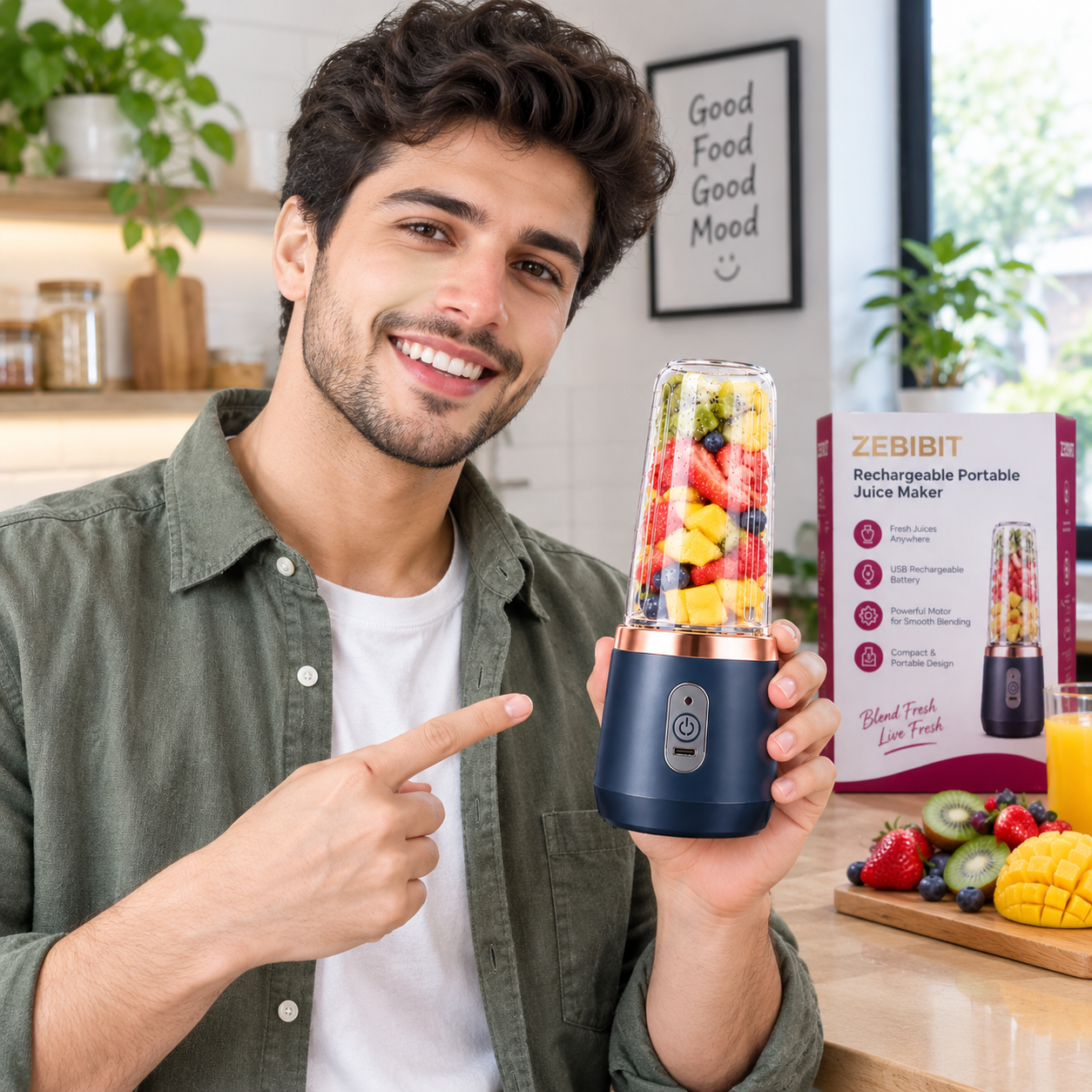 Rechargeable Portable Juice Maker